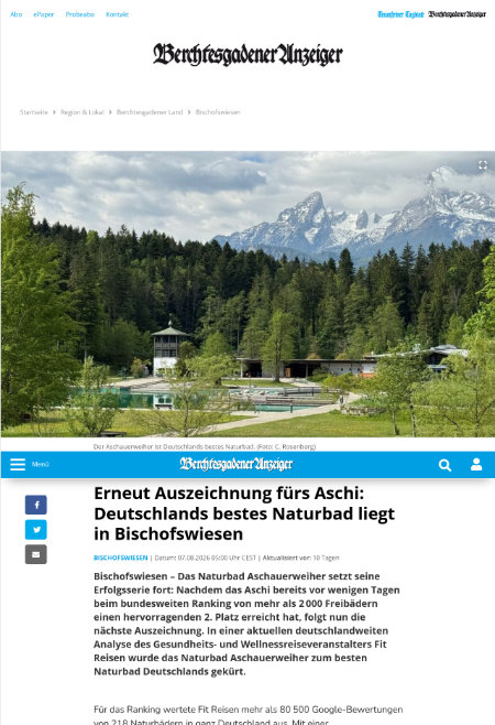 Artikel Berchtesgadner Anzeiger